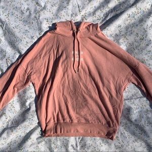 Peach colored hoodie from Forever 21